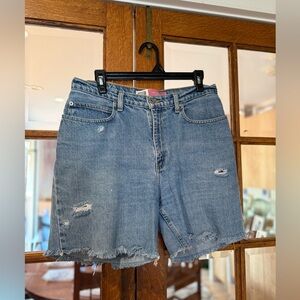 Vintage Classic Blue Denim Women's Shorts